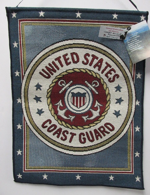 Manual Woodworkers & Weavers - Coast Guard Seal * Woven Bannerette *